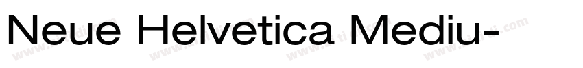 Neue Helvetica Mediu字体转换